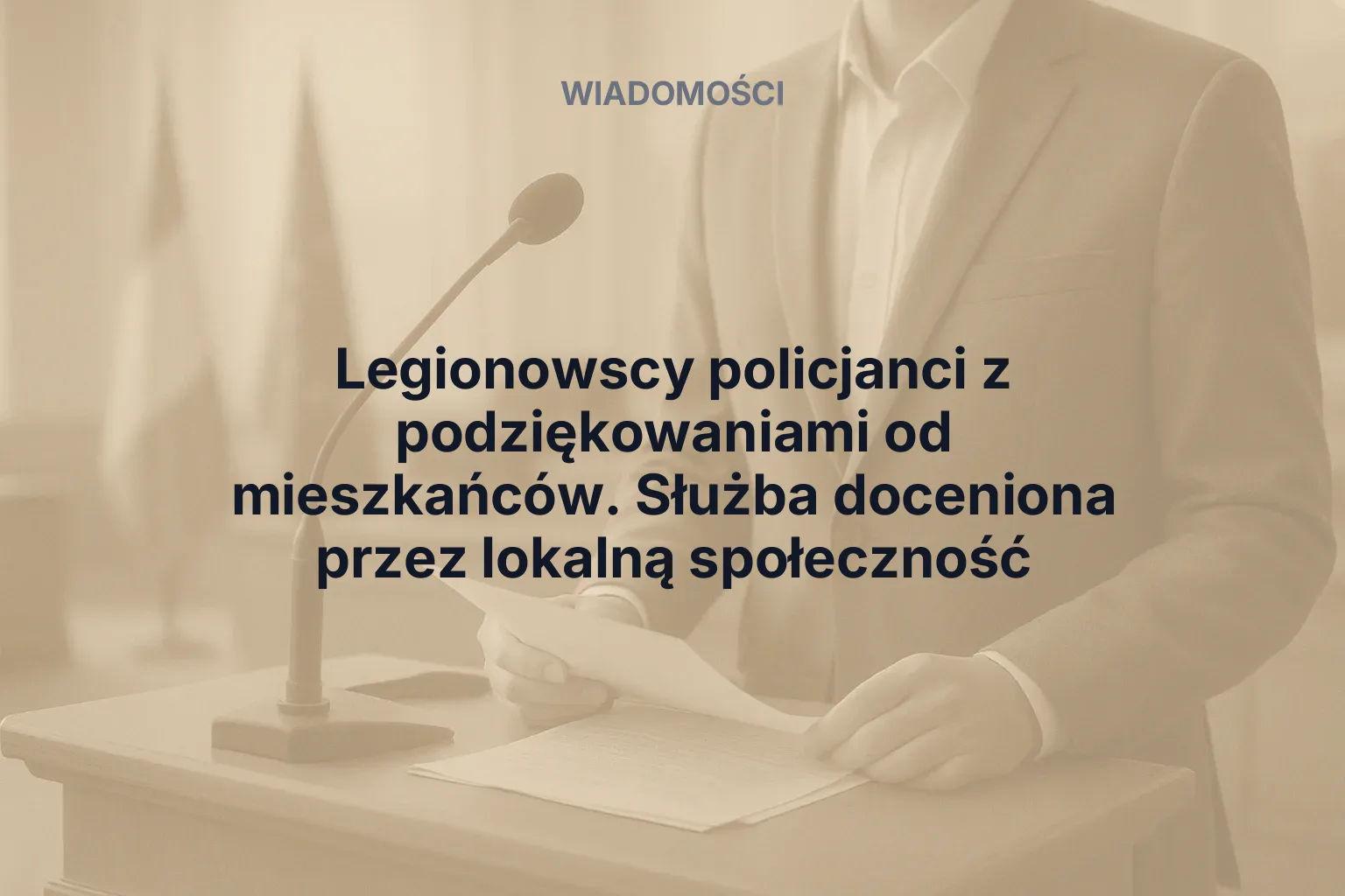Artykuł: Legionowscy policjanci z podziękowaniami od mieszkańców. Służba doceniona przez lokalną społeczność