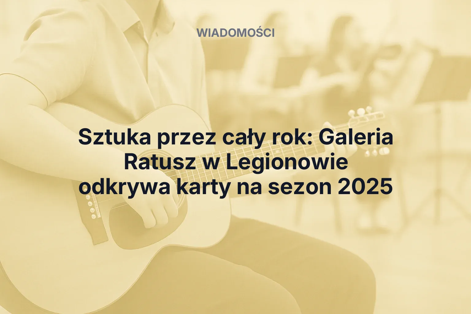Miniatura: Sztuka przez cały rok: Galeria Ratusz w Legionowie odkrywa karty na sezon 2025