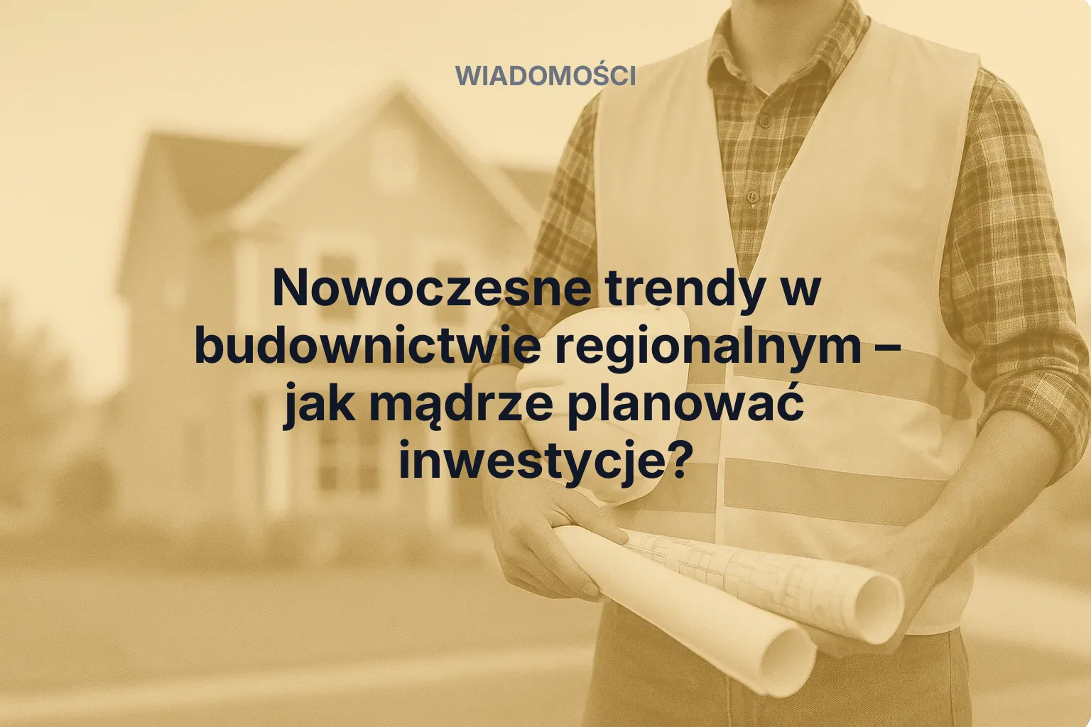 Miniatura: Nowoczesne trendy w budownictwie regionalnym – jak mądrze planować inwestycje?