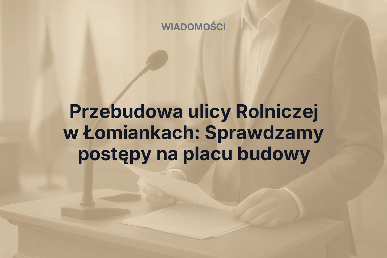 Artykuł: Przebudowa ulicy Rolniczej w Łomiankach: Sprawdzamy postępy na placu budowy